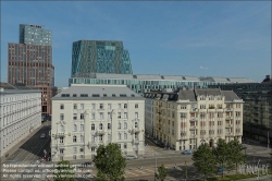 Viennaslide-00030023 Wien, Blick auf Zentrum Wien-Mitte mit Justizturm und Finanzministerium // Vienna, View on Wien-Mitte Center with Justice Centre and Tax Office Tower