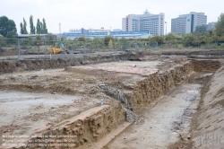 Viennaslide-00030206 Wien, Stadtentwicklungsgebiet Aspangbahnhof, Ausgrabungen der ehemaligen Hafenbecken des Wiener Neustädter Kanals