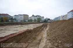 Viennaslide-00030208 Wien, Stadtentwicklungsgebiet Aspangbahnhof, Ausgrabungen der ehemaligen Hafenbecken des Wiener Neustädter Kanals