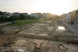 Viennaslide-00030228 Wien, Stadtentwicklungsgebiet Aspangbahnhof, Ausgrabungen der ehemaligen Hafenbecken des Wiener Neustädter Kanals