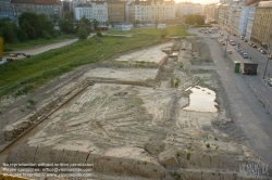 Viennaslide-00030232 Wien, Stadtentwicklungsgebiet Aspangbahnhof, Ausgrabungen der ehemaligen Hafenbecken des Wiener Neustädter Kanals