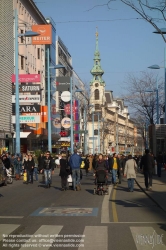 Viennaslide-00061162 Wien, Mariahilferstraße, Begegnungszone