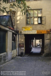 Viennaslide-00065203 Wien, Durchhaus Schulhofpassage, historisches Foto vor 2000