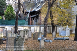 Viennaslide-00091204h Wien, Jüdischer Friedhof Seegasse - Vienna, Jewish Graveyard Seegasse