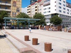 Viennaslide-00120102 Wien, Meidlinger Hauptstraße, Entwurf von Boris Podrecca, Fertigstellung 1994