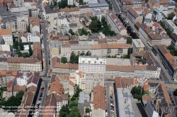 Viennaslide-00160012 Wien, Luftbild um 1995. Ottakringer Straße, Wurlitzergasse, rechts Wattgasse