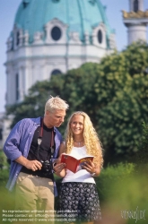 Viennaslide-00270147 Wien, junges Touristenpaar - Vienna, Young Tourists