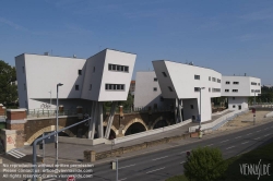 Viennaslide-00310980 Wien, Donaukanal, Spittelau, Wohnbauten von Zaha Hadid, 2005