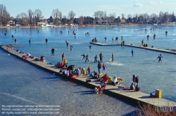 Viennaslide-00312125 Wien, Alte Donau im Winter