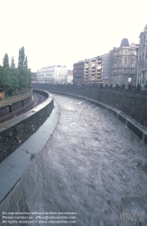 Viennaslide-00319238 Wien, Wienfluss, Hochwasser - Vienna, Wien River, High Tide