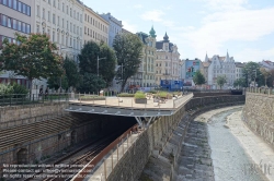 Viennaslide-00319335 Wien, Wienfluss nahe Pilgrambrücke, Wientalterrasse