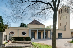 Viennaslide-00371151f Wien, Zentralfriedhof, Aufbahrungshalle III von Karl Ehn