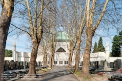 Viennaslide-00371154f Wien, Zentralfriedhof, Jüdischer Teil, Zeremonienhalle von Ignaz Reiser, 1928