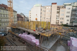 Viennaslide-00470602 Wien, Baustelle des Wohnbaus Beatrixgasse 11