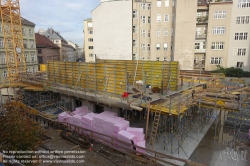 Viennaslide-00470604 Wien, Baustelle des Wohnbaus Beatrixgasse 11