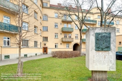 Viennaslide-00422629f Wien, Gemeindebau des 'Roten Wien' - Vienna, Council Tenement Block, 'Red Vienna', Paul Speiser-Hof, Freytaggasse 1–9, Karl Scheffel, Hans Glaser, Ernst Lichtblau, Leopold Bauer 1932;