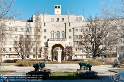 Viennaslide-00425075f Wien, Gemeindebau des 'Roten Wien' - Vienna, Council Tenement Block, 'Red Vienna', Gartenstadt Jedlesee, Hubert Gessner 1926-1932, ab 1950 Karl Seitz-Hof