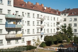 Viennaslide-00425510 Wien, Gemeindebau des 'Roten Wien' - Vienna, Council Tenement Block, 'Red Vienna', Hueber-Hof, Quellenstraße 24B, Heinrich Schopper, Alfred Chalusch 1931