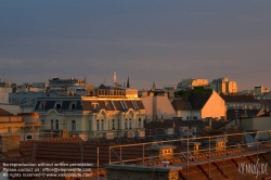 Viennaslide-01000211 Wien, Abemndstimmung über den Dächern - Vienna, Roofs