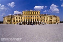 Viennaslide-01020128 Wien, Schloß Schönbrunn, Gartenfassade - Vienna, Schoenbrunn Palace, Garden Facade