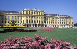 Viennaslide-01020209 Wien, Schloß Schönbrunn, Gartenfassade - Vienna, Schoenbrunn Palace, Garden Facade