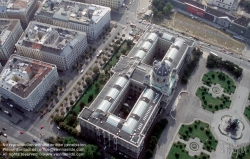 Viennaslide-01112699 Wien, Kunsthistorisches Museum, Gottfried Semper und Carl von Hasenauer 1891, Luftaufnahme - Vienna, Kunsthistorisches Museum, Aerial View