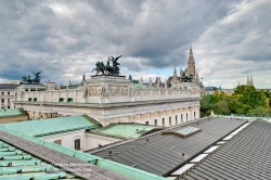 Viennaslide-01114228f Wien, Ringstraße, Parlamentsgebäude, Dachbereich - Vienna, House of Parliament