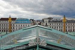 Viennaslide-01114233 Wien, Ringstraße, Parlamentsgebäude, Dachbereich - Vienna, House of Parliament