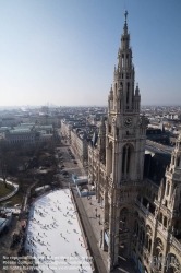 Viennaslide-01116310 Wien, Rathaus, Eistraum - Vienna, Town Hall, Eistraum, Ice Rink