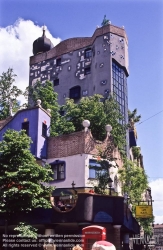 Viennaslide-01121113 Wien, Hundertwasserhaus - Vienna, Hundertwasser House