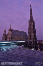 Viennaslide-01151841 Wien, Haas Haus 1990, Dachterrasse - Vienna, Haas House 1990