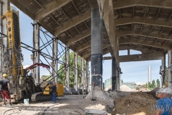 Viennaslide-01156249f Wien, Arsenal, Abbrucharbeiten an der sogenannten Panzerhalle