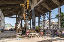 Viennaslide-01156250f Wien, Arsenal, Abbrucharbeiten an der sogenannten Panzerhalle