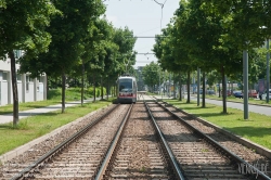 Viennaslide-02260201 Wien, Straßenbahnlinie 26 in Aspern