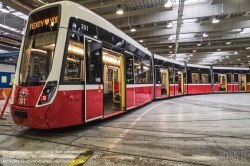 Viennaslide-03540106 Wien, Präsentation der neuen Straßenbahn Bombardier Flexity - Vienna, Bombardier Flexity Tramway Presentation