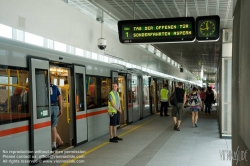 Viennaslide-03620163 Wien, Bau der U-Bahn U2, Tag der Offenen Tür, Pulikumsfahrten