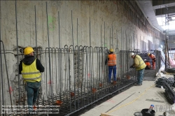 Viennaslide-03620714 Wien, U-Bahn-Baustelle Matzleinsdorferplatz, Baustahl