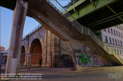 Viennaslide-03699101 Wien, Stadtbahn- und U-Bahn-Trasse bei Spittelau