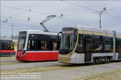 Viennaslide-03700368 Wien, Hauptwerkstätte der Wiener Linien, Alstom Flexity Brüssel // Vienna, Wiener Linien, Main Workshop, Alstom Flexity Brussels