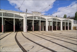 Viennaslide-03713202 Wien, Straßenbahnremise Brigittenau // Vienna, Tramway Depot Brigittenau