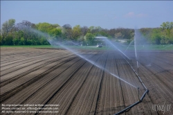 Viennaslide-04220120 Felder bei Aderklaa im Marchfeld, künstliche Bewässerung // Farmland in Austria near Aderklaa, artificial irrigation