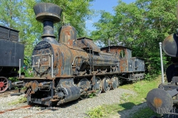 Viennaslide-04223002 Alte, historische Dampflokomotiven im Eisenbahnmuseum Strasshof, Österreich - Vintage Steam Locos at the Railway Museum Strasshof in Austria