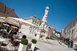 Viennaslide-04312104 Baden bei Wien, Hauptplatz, Dreifaltigkeitssäule