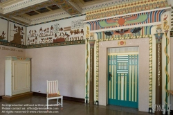 Viennaslide-04314111 Niederösterreich, Berndorf, Ägyptische Stilklasse in den von Arthur Krupp errichteten Schulen, 1896 - Lower Austria, Berndorf, Egyptian Style Classroom, 1896