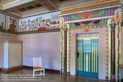 Viennaslide-04314111h Niederösterreich, Berndorf, Ägyptische Stilklasse in den von Arthur Krupp errichteten Schulen, 1896 - Lower Austria, Berndorf, Egyptian Style Classroom, 1896