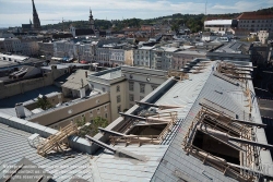 Viennaslide-04411721 Linz, Kunstuniversität, Umbau und Revitalisierung des östlichen Brückenkopfgebäudes für die Kunstakademie, Öffnung der Dachhaut