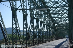 Viennaslide-04419087 Linz, historische Eisenbahnbrücke