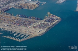 Viennaslide-05450020 Valencia, Hafen, Luftbild // Valencia, Harbour, Aerial View