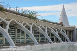 Viennaslide-05451750 Spanien, Valencia, Santiago Calatrava, Ciutat de les Arts i les Ciències, Stadt der Künste und Wisenschaften, L’Umbracle, Tiefgarage // Spain, Valencia, Santiago Calatrava, City of Arts an Sciences, Ciutat de les Arts i les Ciències, L’Umbracle, Car Park