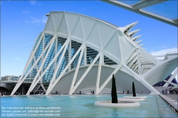 Viennaslide-05451765 Spanien, Valencia, Santiago Calatrava, Ciutat de les Arts i les Ciències, Stadt der Künste und Wissenschaften, Wissenschaftsmuseum, Museu de les Ciències Príncep Felip // Spain, Valencia, Santiago Calatrava, City of Arts an Sciences, Ciutat de les Arts i les Ciències, Science Museum, Museu de les Ciències Príncep Felip